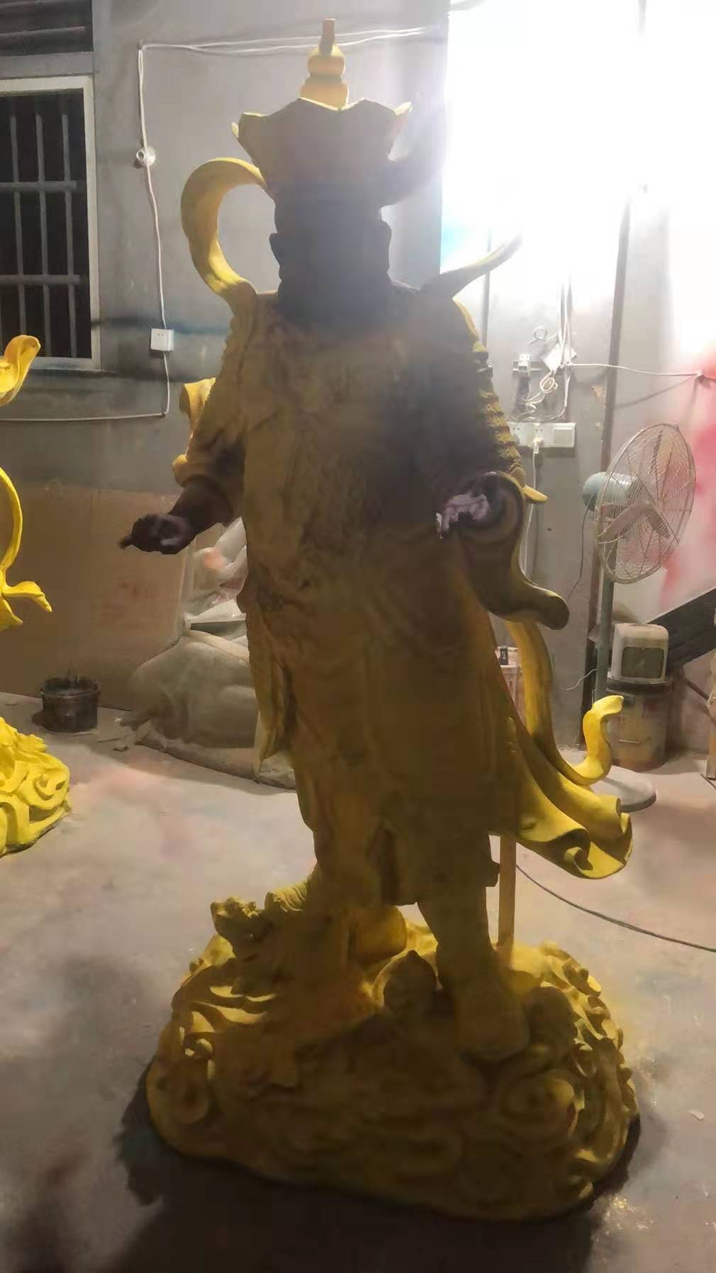 金汇彩四大天王贴金缘起
